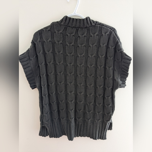 Banana Republic Cotton Dark Gray Knit Vest Size S - Picture 2 of 6